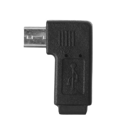 Vänster- och Högervinklad Mini USB 5Pin Hona Till Micro USB Hane Data Synk Adapter