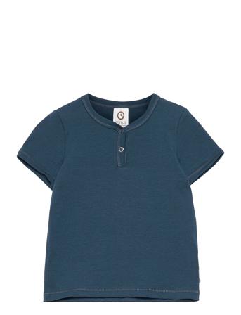 Cozy Me Neck S/S T Baby Blue Müsli By Green Cotton