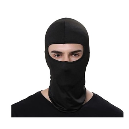/#/Balaclava / skidmask / MC-huva Svart/#/