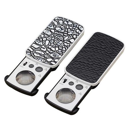 2 kpl 30/60/90-kertainen ulosvedettävä korujen suurennuslasi LED-lampulla, kokoontaitettava korujen suurennuslasi