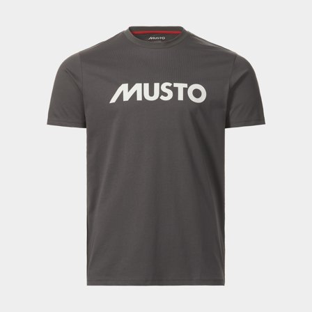 Camiseta Musto Logo, Carbon, hombre, Small