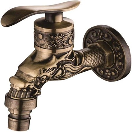 Utendørs Kran Hage Bibcock Kran Balkong Vaskemaskin Moppekran Vintage Stil Sink Legering 1/2" Grensesnitt