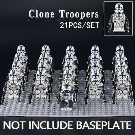 501st Legion Clone Trooper Army Set Mini Captain Rex Jesse And Echo Star Captain Rex 501st Clone Trooper Wars Figurer Klodser