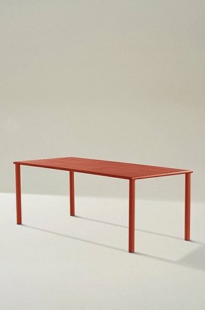 Jotex - Matbord 90x200 Cm Aluminium Roströd MENTON - Köp Utematbord hos Jotex