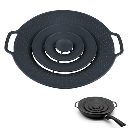 Pannlocksskydd för stänkskydd: Universellt stänkskydd för kokande överkokning för kastruller med en storlek på 29 cm, universellt lock för kastrull (