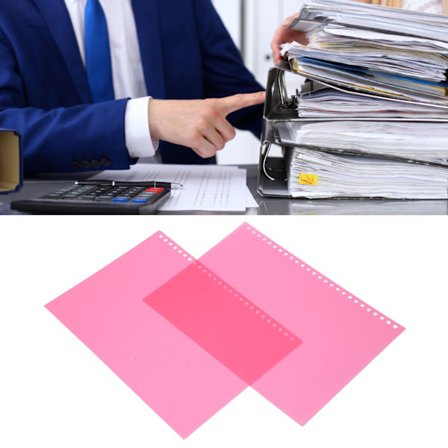 B5 26 Papir Cover Frosted Gennemskinnelig Vandtæt Rulle PP Side Bindende Cover til Rapporter Præsentationer 50stk Rød