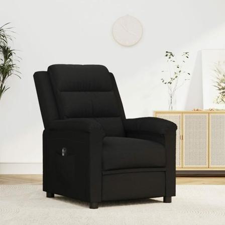 Vidaxl Elektrisk Massagefåtölj Svart Sammet Svart