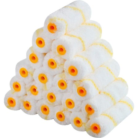 Malerulle Deksel, 4 Rulle Deksel, 24-pakning, Malerulle Børst, Liten Rulle, Innendørs Maling Utstyr, Rulle Ramme Deksel Og Malerulle Sett