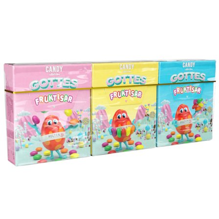 Fruktisar Tablettaskar 3-pack