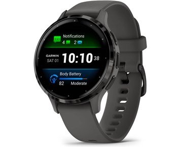 Garmin Venu 3S Pebble Gray/Slate AMOLED 41mm - GPS-smartklocka med smarta hälso- och fitnessfunktioner