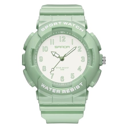 Klocka pojkar flickor, armbandsklocka pojkar analog, armbandsklocka barn, analog kvarts klocka med armband gummi vattentät utomhussport