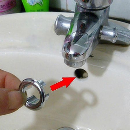 Baderomsvask Servant Overløpsring Rundt Avløpshull Deksel Tw