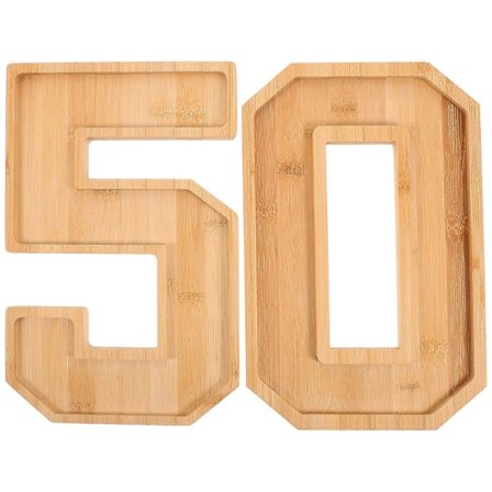 1 Sett Fruktserveringsfat Tre Oppbevaringsbrett Matbeholder Kjøkken Matlagring Nummerformet Fat