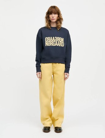 Mads Nørgaard Original Sweat Tilvina Sweatshirt - Navy - M