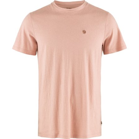 Fjällräven Men's Hemp Blend T-Shirt Top in Chalk Rose | Size: Medium, Organic Cotton/Knit