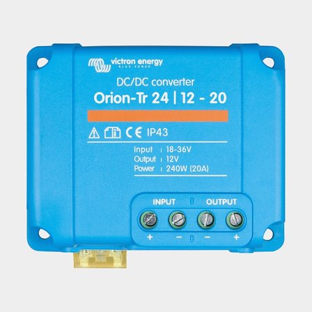 Convertidor DC/DC 24 V a 12 V Victron Orion-Tr Non-Isolated 24/12-20, 240 W, 20 A