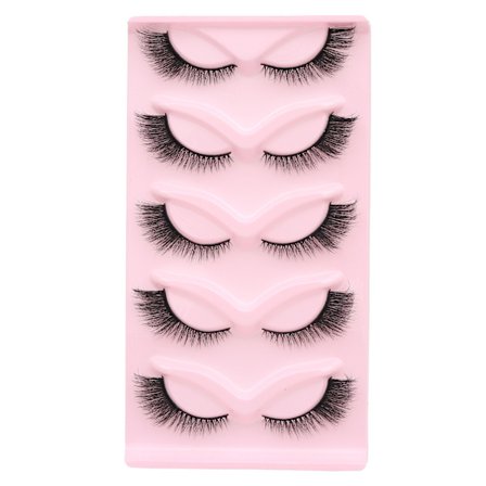 10 par 3D Kattögon-Inspirerade Ögonfransar