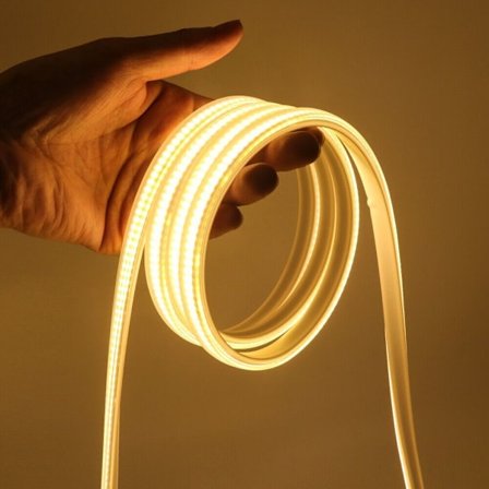 LED Strip Lys 220V COB VARM HVID