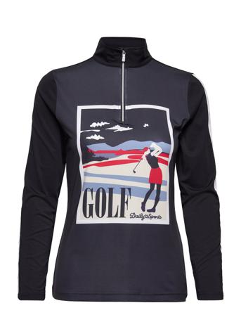 Britt Ls Half Neck T-shirts & Tops Long-sleeved Multi/mönstrad Daily Sports