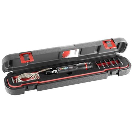 Facom E.S404J1 Momentskruvmejsel 1/4", elektronisk 0,4-4 N.m, inkl. 6 st. bits, Handverktyg