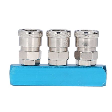 G1/4 Luftfordelingsblok Lige Luftslange Splitter Pneumatisk Manifold med KonnektorSML-3