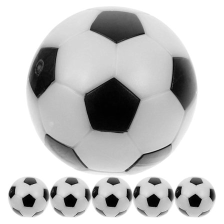 32mm bordfotball svart/hvit ball (hvit)