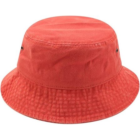 Vintage Bomulds Bucket Hat Vasket Retro Udendørs Fiske Solhat