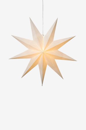 Star Trading - Paperstjerne Lysa 80cm - Hvid - Adventsstjerner - Fra Homeroom