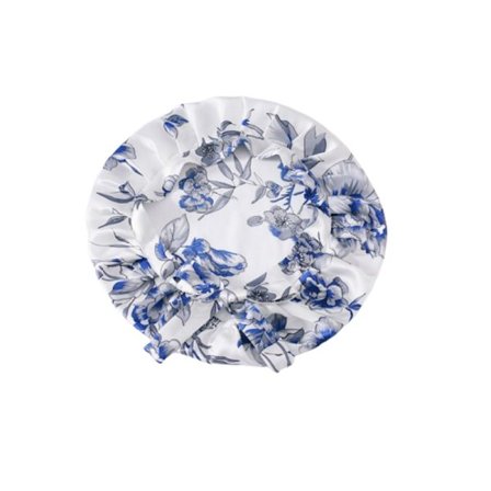 Justerbar silkesøvnhue til langt hår, 100% silke