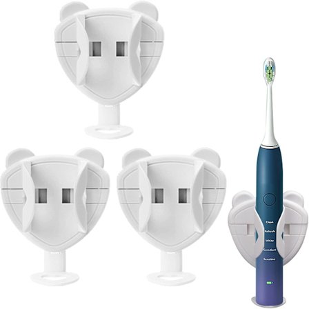 Elektrisk tandbørsteholder badeværelsesarrangør, 3 stk. vægmonteret B