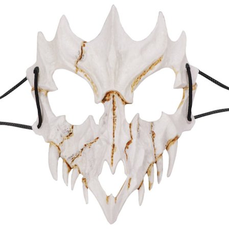 Halloween cosplay kostym skelett halv mask djur skalle skräck mask halloween