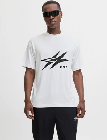 Jack & Jones Jcocnzamsterdam Logo T-Shirt - White - XXL