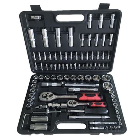 Topnøglesæt med Opbevaringsboks - 94 Dele