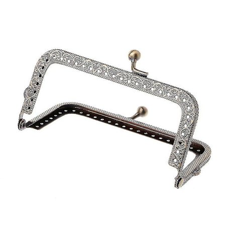 1 kpl DIY-lompakko Käsilaukku Kolikkopussit Metalli Suukko Lukko Kehys DIY-käsityö 10,5 cm