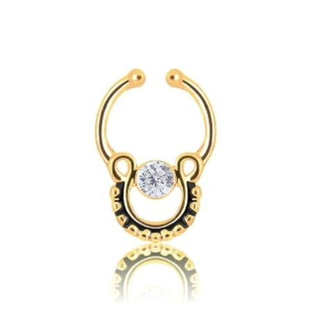 Näsa Ringar piercing falska Septum