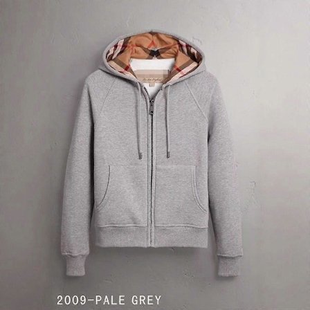 Høykvalitets Original Enkel Hettegenser Britisk Stil Hettegenser Herre Dame Pullover Damejakke Full Cardigan Glidelås Kappe Sølvgrå-FF-