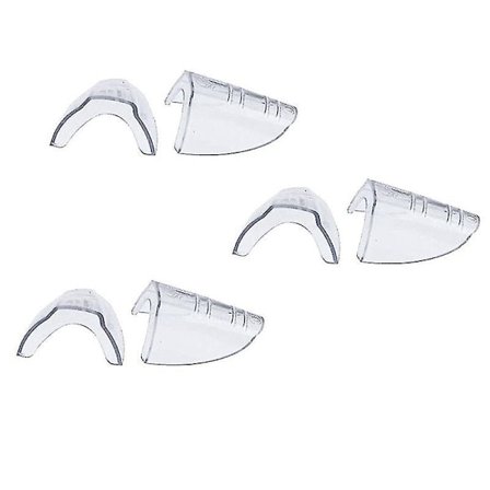 3 Par Sikkerhetsbriller Sidebeskyttelse Klar Side for Vernebriller Passer Små til Medium Briller