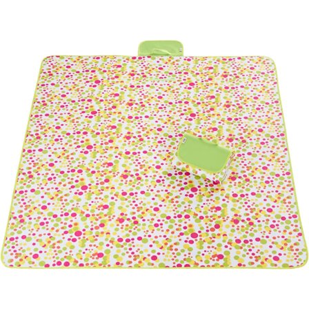 Strandtæppe Ekstra Stort Picnic Tæppe Sandtæt Vandafvisende Udendørs Indendørs Tæppe til Camping Vandreture Rejser Park Græs, Polka Dot