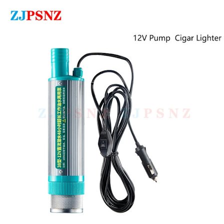 12V 24V Bærbar Mini Elektrisk Bilpumpe 38mm For Pumping av Dieselolje Vannoverføringspumpe Camping Fiske Nedsenkbar Pumpe 30L/min