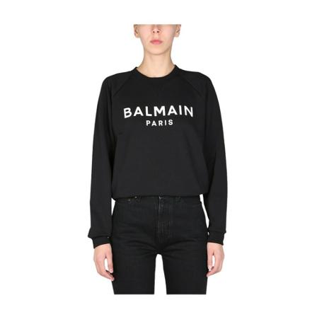 Balmain Tröja With Logo Print svart, Dam, Dam, Storlek: M