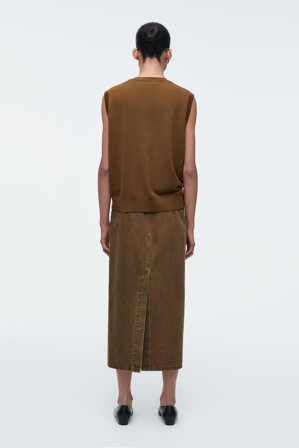 COS Kamizelka Z Wełny Merino in Beżowy