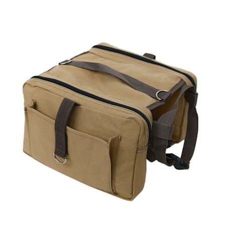 Rygsæk til hunde til vandreture, rejser og taktisk sele til mellemstore og store hunde