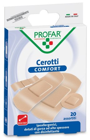 Cerotto Comfort Assortiti 20 Pezzi Profar
