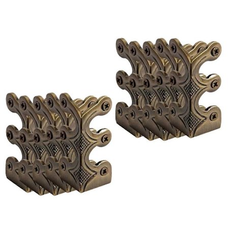 10 stk. Skiffers Sokkellist Hjørnebeskyttere, Solid Messing Gulvlistbeskyttere, Sokkellist Hjørnebeskyttere Bronse