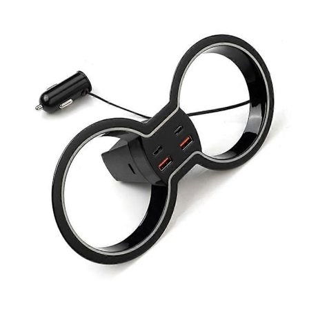 Bil Vannkoppholder Ambient Belysning Kompatibel med 11. 2021-2024 Hatchback Sentral Kontroll Hurtiglading Ekspansjonsdokk