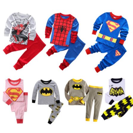Barn Spiderman Batman Klädset Outfits