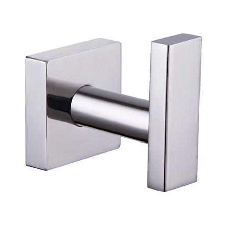 304 rostfritt stål enkel krok kapprum enkel badrum toalett enkel krok hotell klädkrok (spegellampa 44*61*59MM)