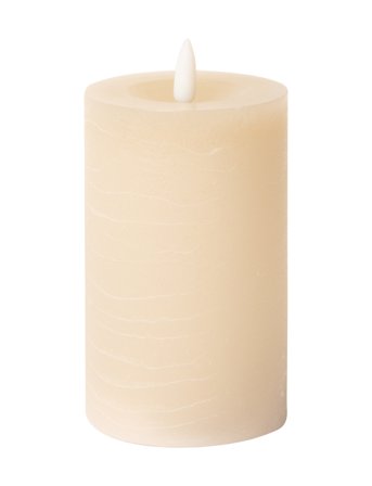 C'est Bon | Rustic Finish Led Pillar Candle | H12.5CM