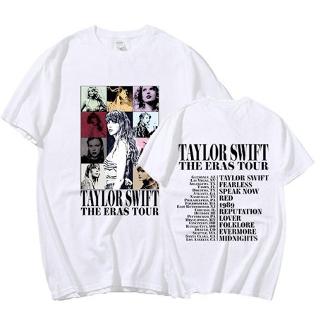 Taylor Swift The Eras Tour International Herre Dame kort T-skjorte Rund Krage Trykt