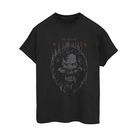 Netflix Dam/Damer The Witcher Nivellen Bomull Boyfriend T-S Black L
